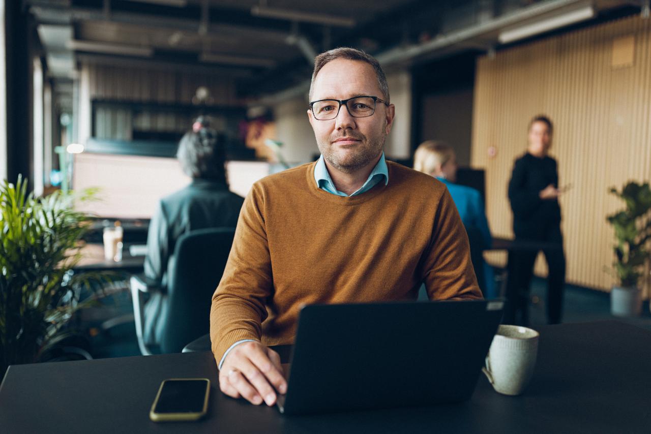 Man at computer