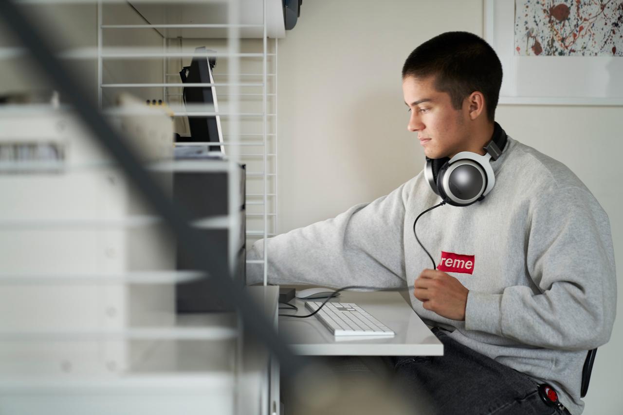 Man working at desk