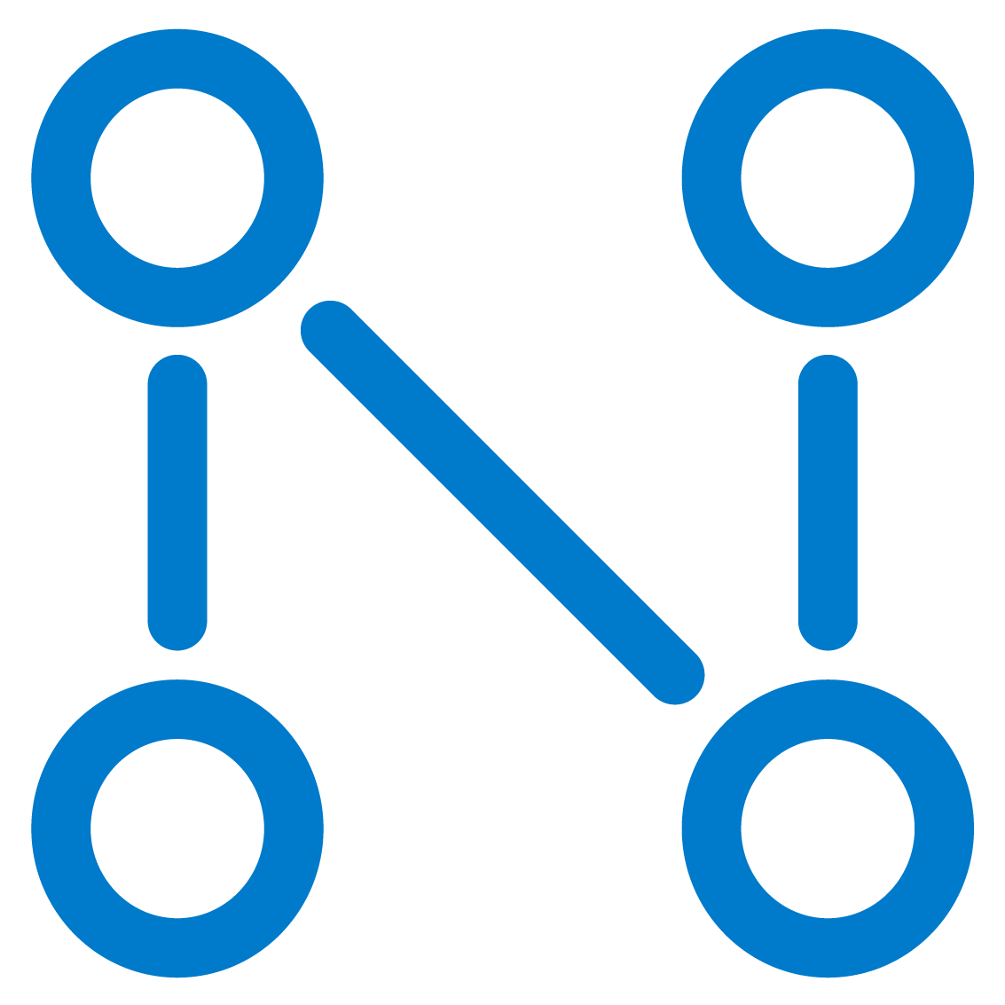 Blue network icon