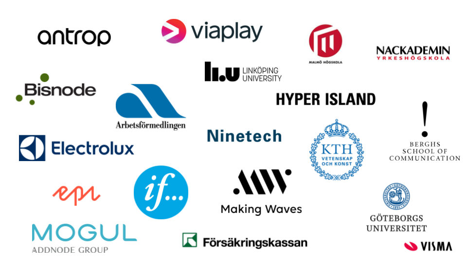 These are some of the companies that joined us for our UX- & Service Design day in Stockholm.